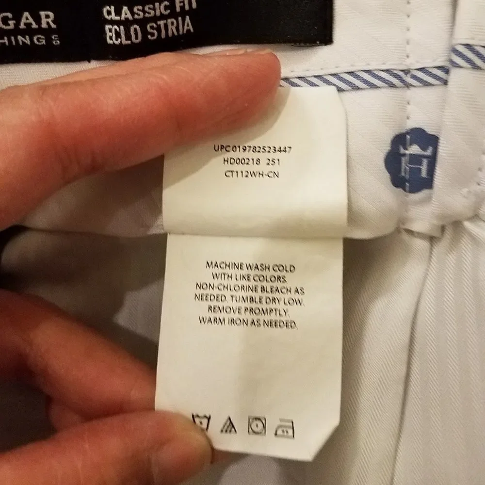 NEW Haggar Classic Fit Flat Front Pants sz 34 x 29